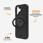 EFM Alta iPhone 16 Case - D3O Bio Protection - Black