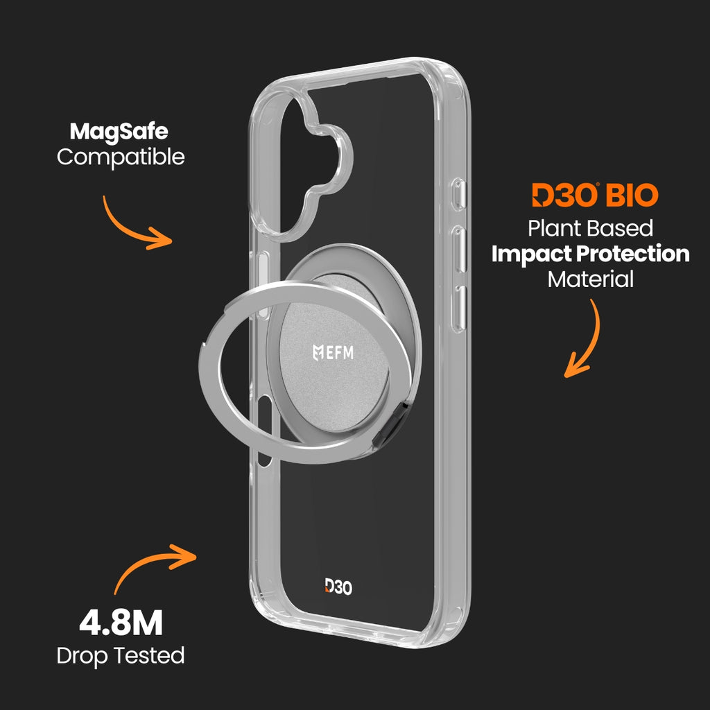 EFM Alta Clear Case with D3O Bio for iPhone 16 Plus