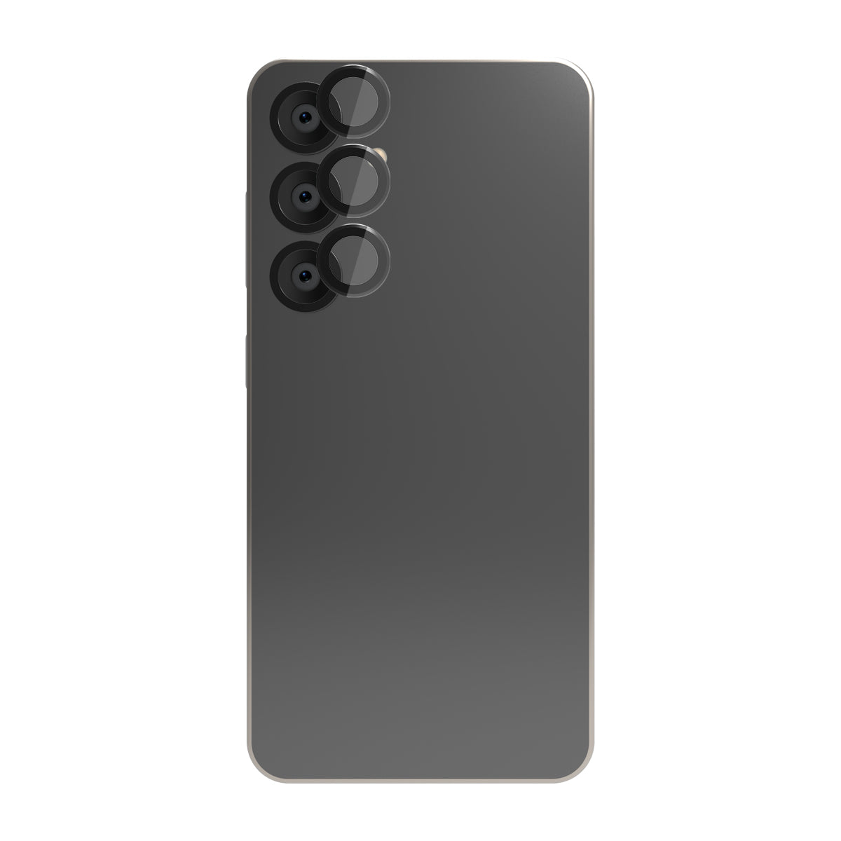 EFM Samsung Galaxy S25+ Camera Lens Armour - Carbon