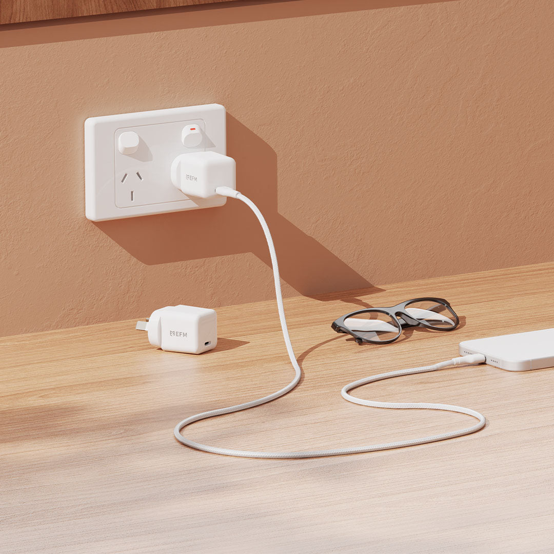 EFM ECO 20W GaN USB-C Fast Wall Charger Twin Pack EFM