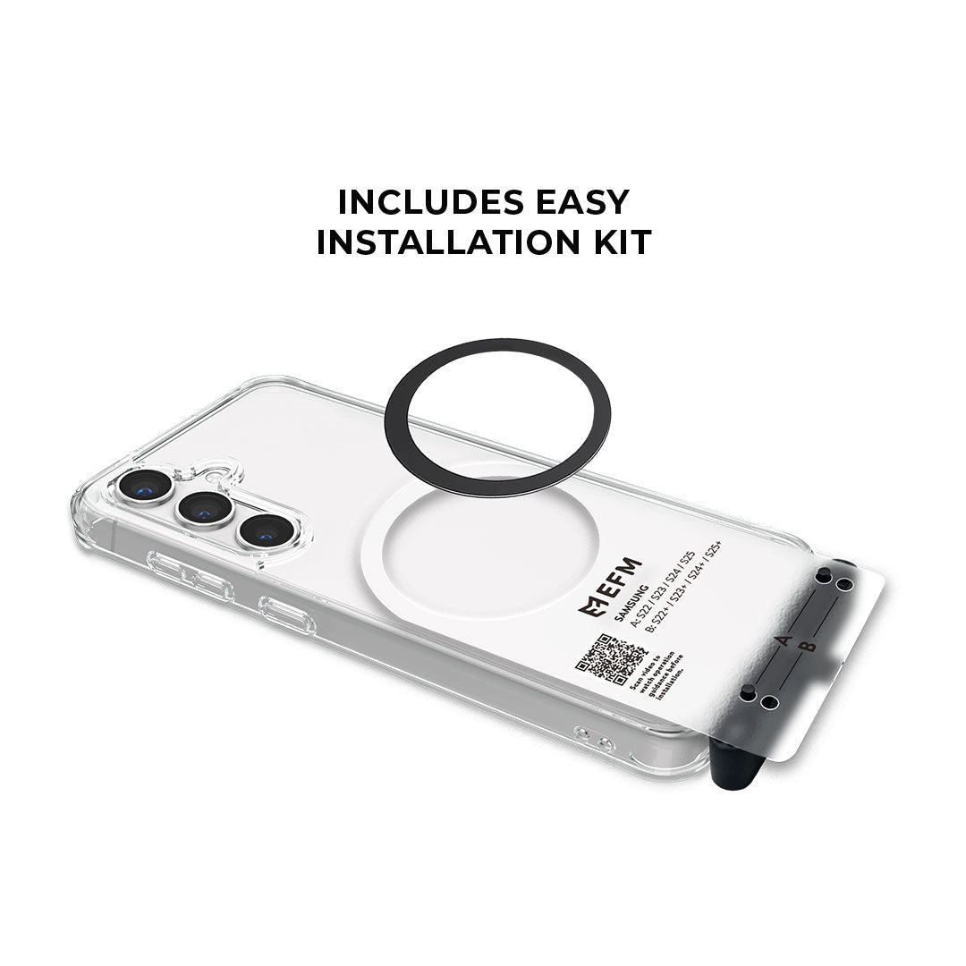 EFM Halo Twin Pack - Black MagSafe Compatible Phone Accessories 