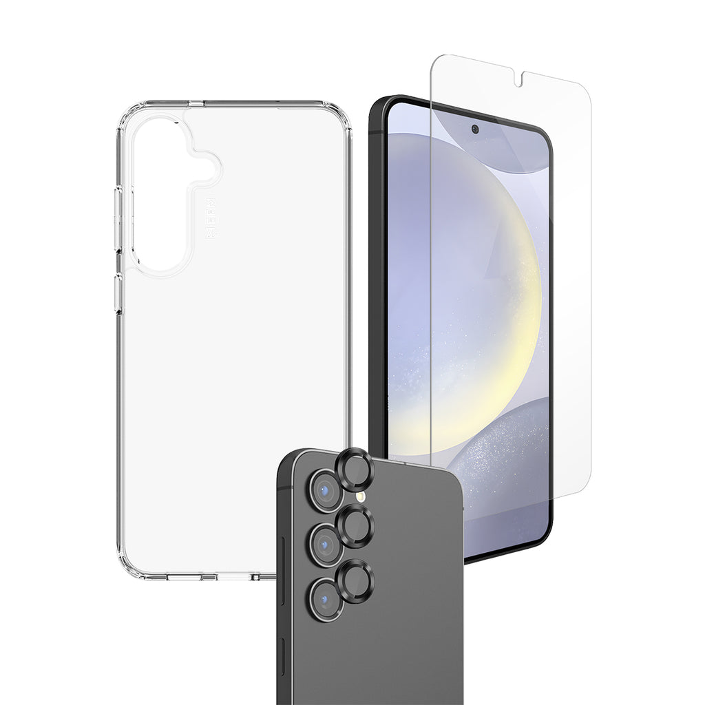 EFM 3-in-1 Phone Case, Screen & Camera Lens Protection Bundle EFM