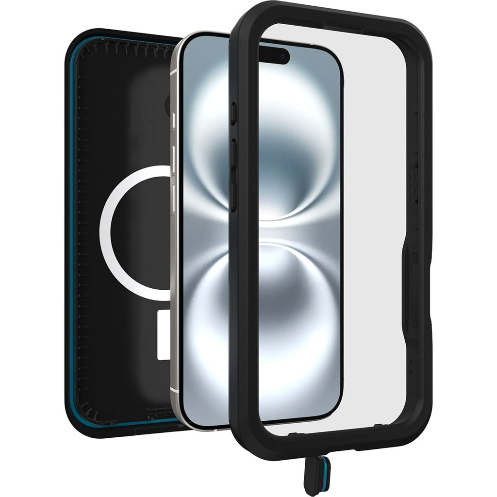 OtterBox Fre Waterproof MagSafe Case for iPhone 16 - Black 