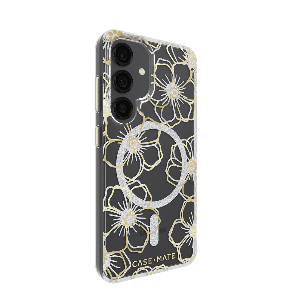 Case-Mate Floral Gems Glitter Protective Phone Case CASE-MATE
