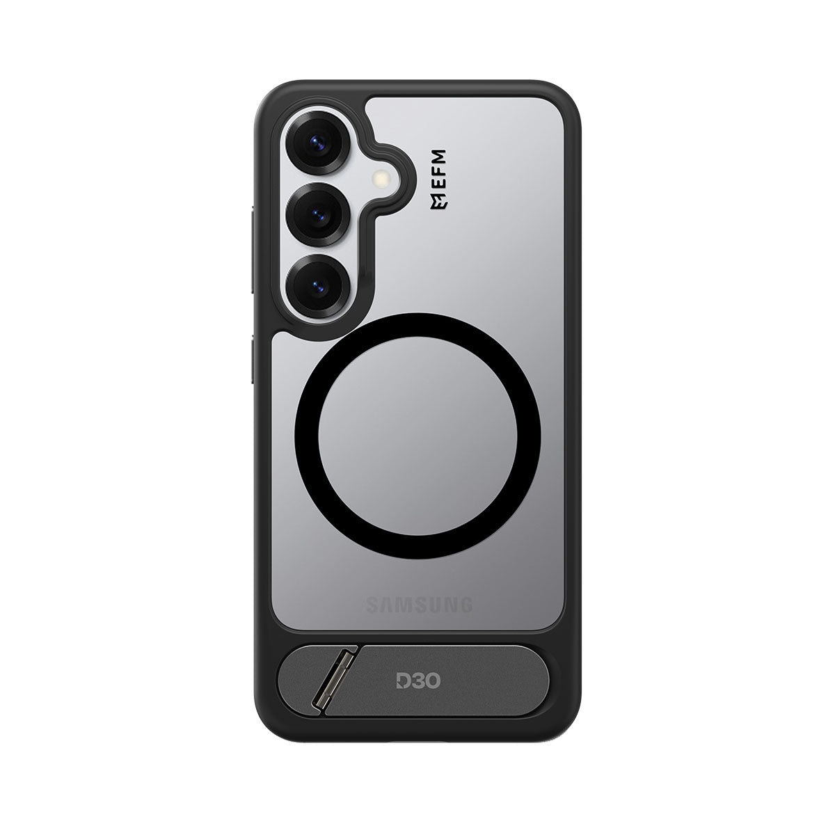 EFM Alta D3O BIO Case for Samsung S25+ - Black/Clear