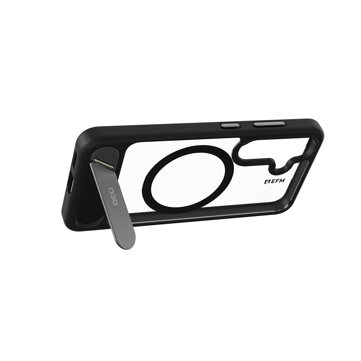 EFM Alta D3O BIO Case for Samsung S25+ - Black/Clear