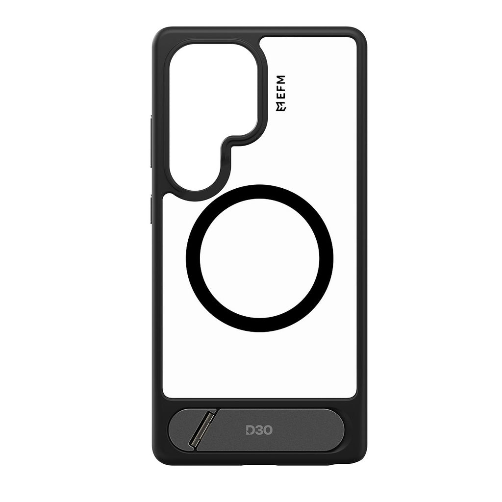 EFM Alta D3O Case for Samsung S25 Ultra - Black/Clear
