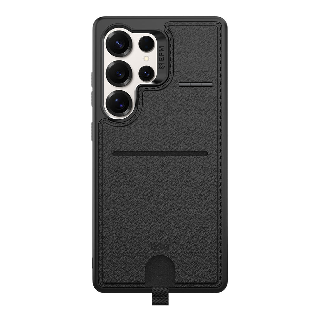 EFM Berlin D3O BIO Wallet Case for Samsung Galaxy S25 Ultra - Black