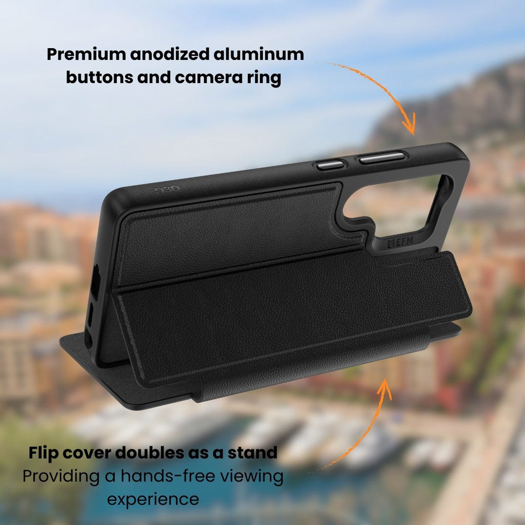 EFM Monaco Vegan Leather Wallet Case | D3O BIO Protection EFM