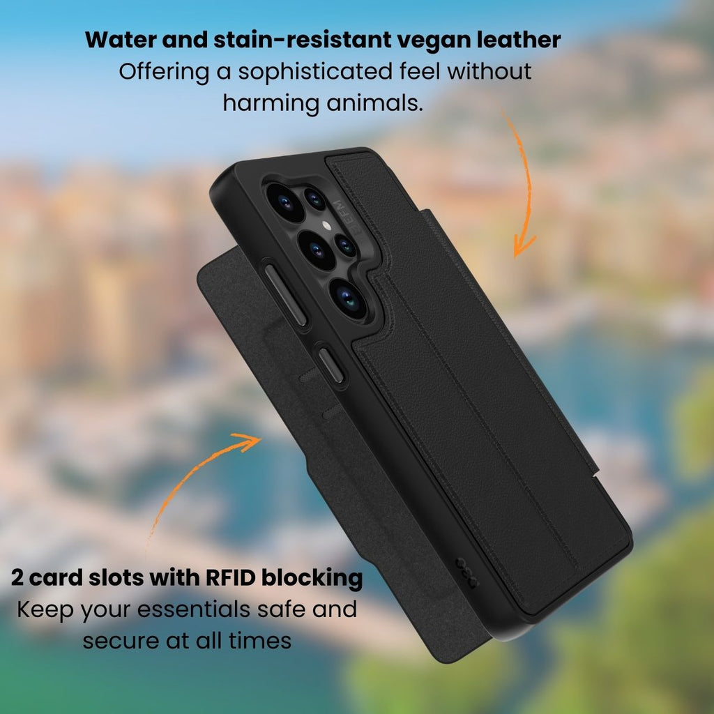 EFM Monaco Vegan Leather Wallet Case | D3O BIO Protection EFM