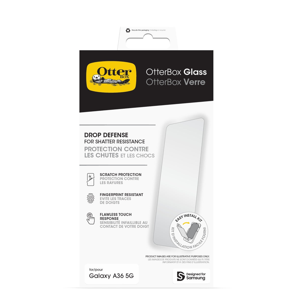 Otterbox Trusted Glass Screen Protector for Samsung A36 / A56 5G 