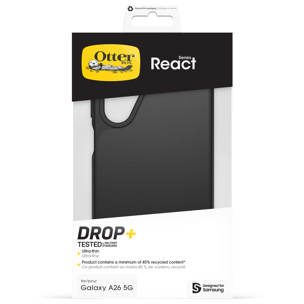 Otterbox React Slim Case for Samsung A26 5G - Black 