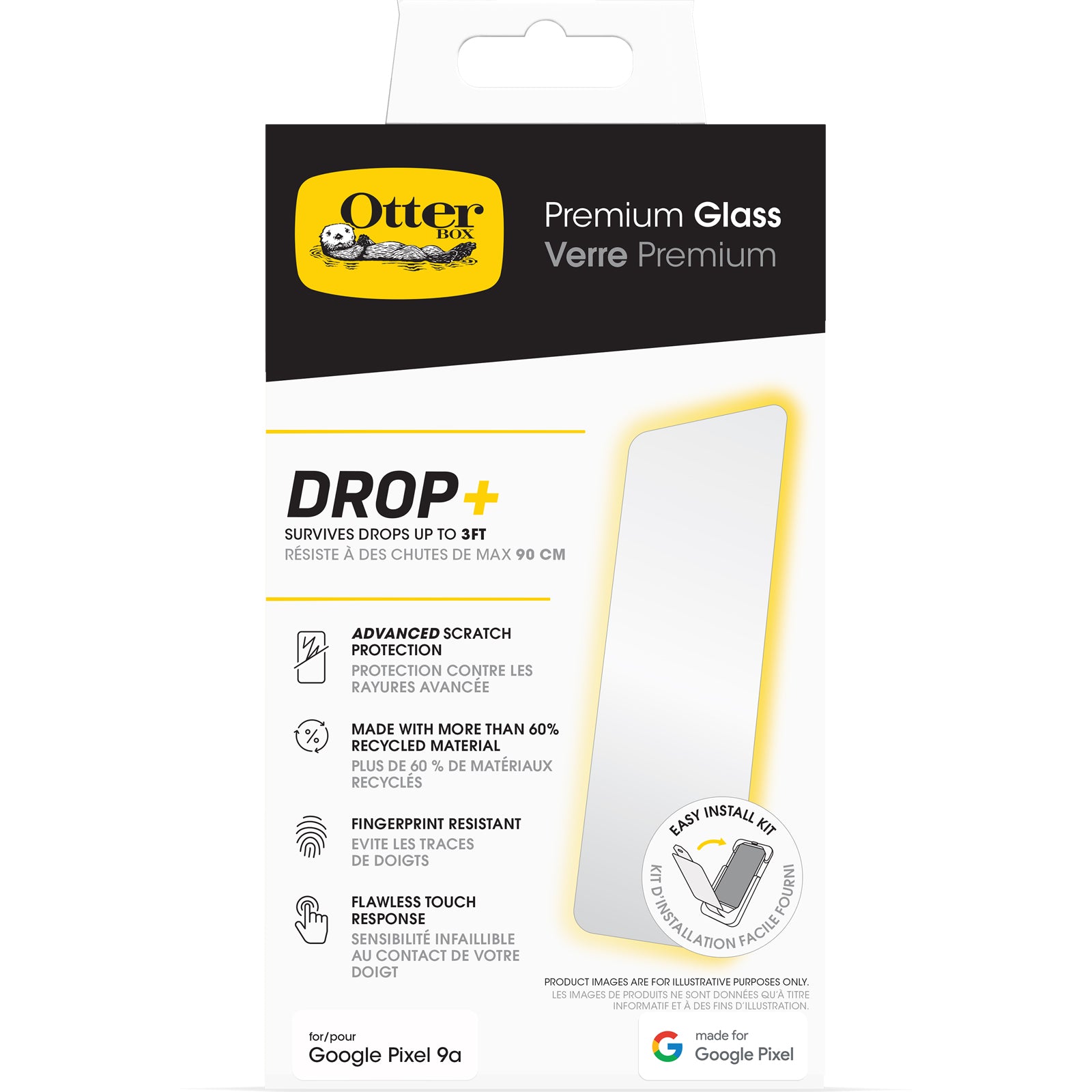 Otterbox Premium Glass Screen Protector for Google Pixel 9a 