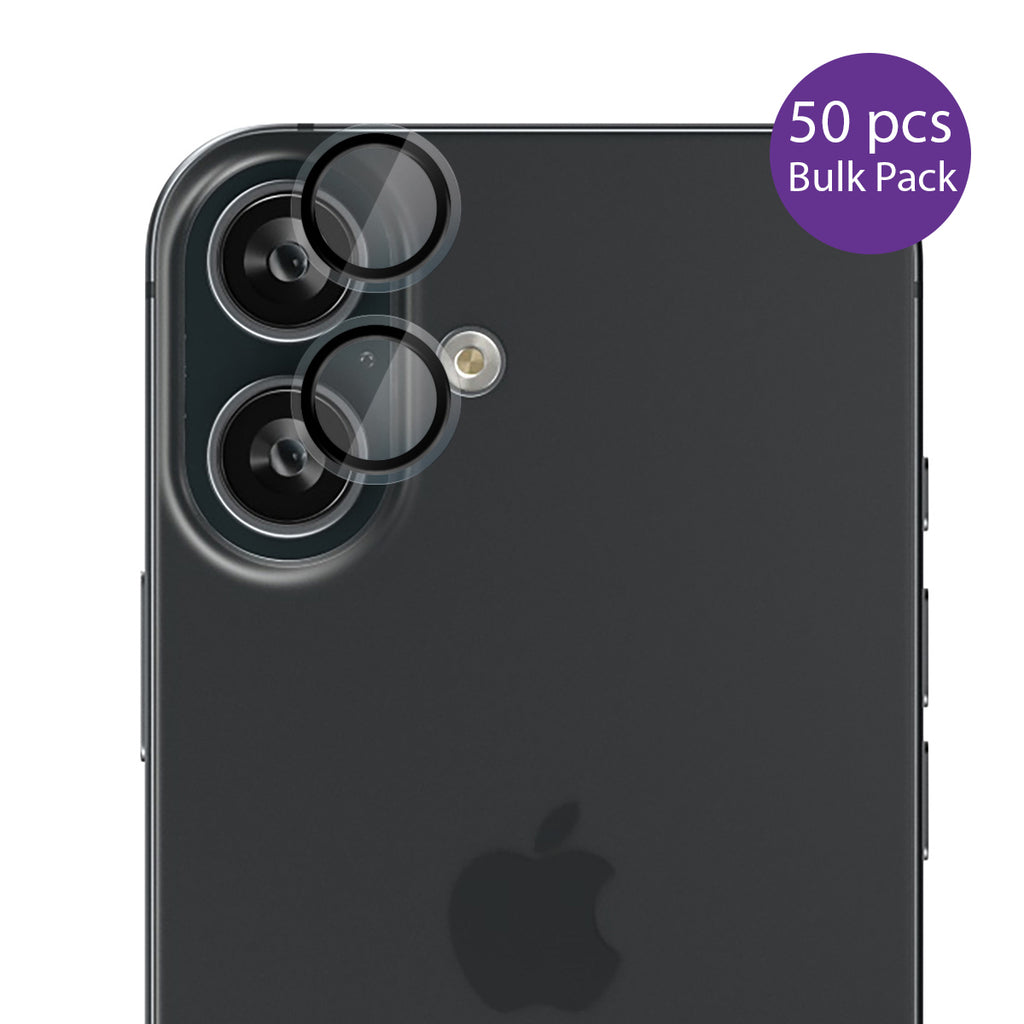 EFM Clear Camera Lens Protector Bulk Pack for iPhone 16/16 Plus