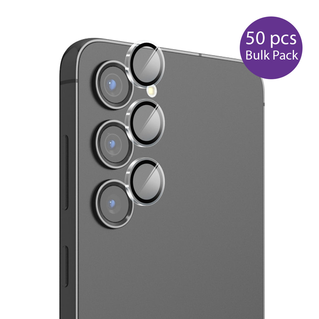 EFM Samsung Galaxy S25 Camera Lens Protector - Bulk Clear Pack