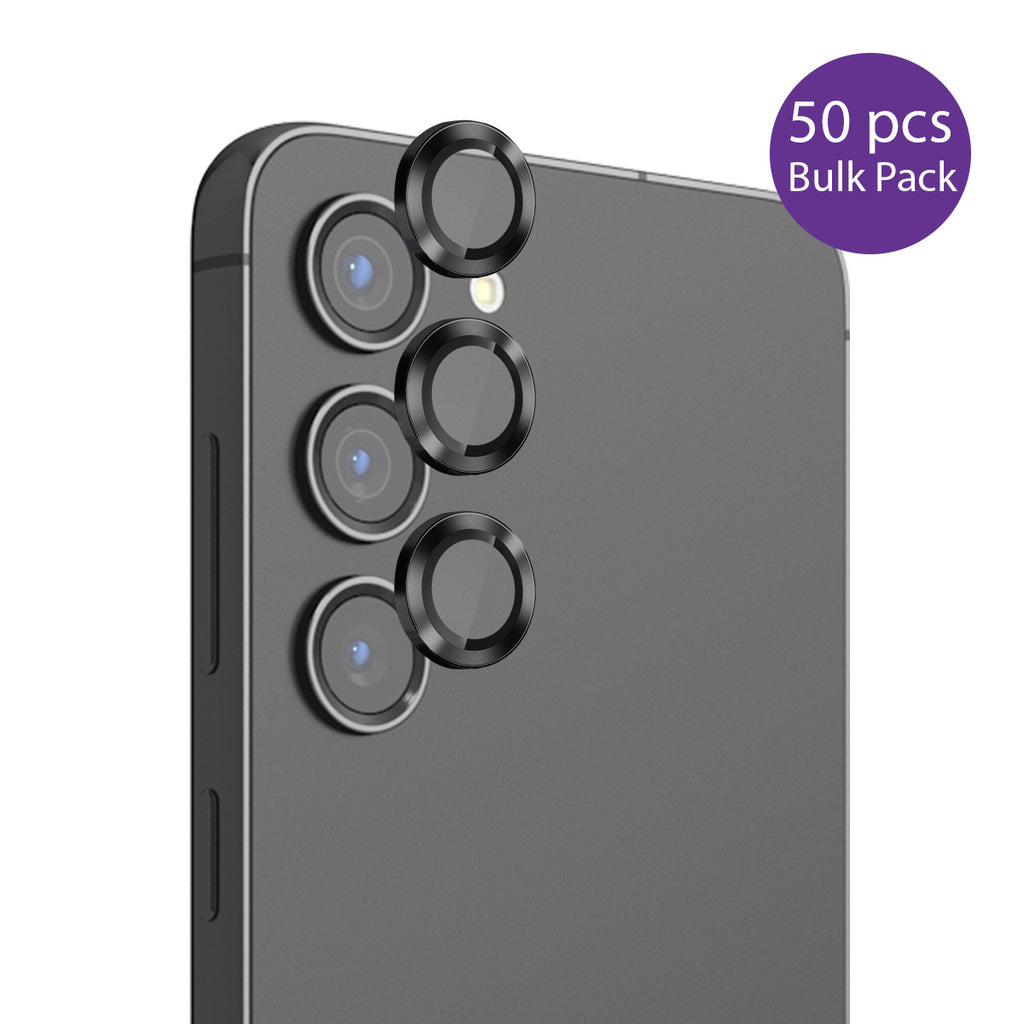 EFM Carbon Camera Lens Protector Bulk Pack for Samsung Galaxy S25+