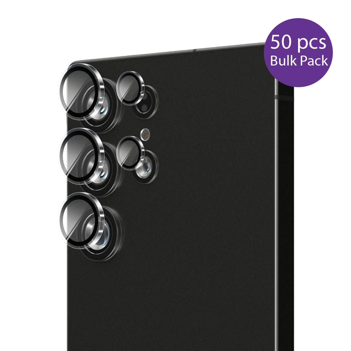 EFM Clear Camera Lens Protector Bulk Pack for Samsung Galaxy S25 Ultra