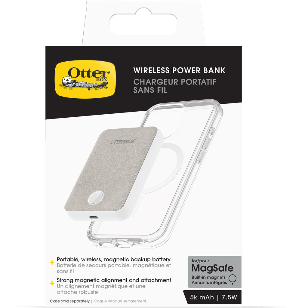 OtterBox Wireless Magnetic Power Bank 5K mAh - White 
