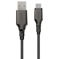 EFM Durable USB-A to USB-C Charging Cable - 1M Black 