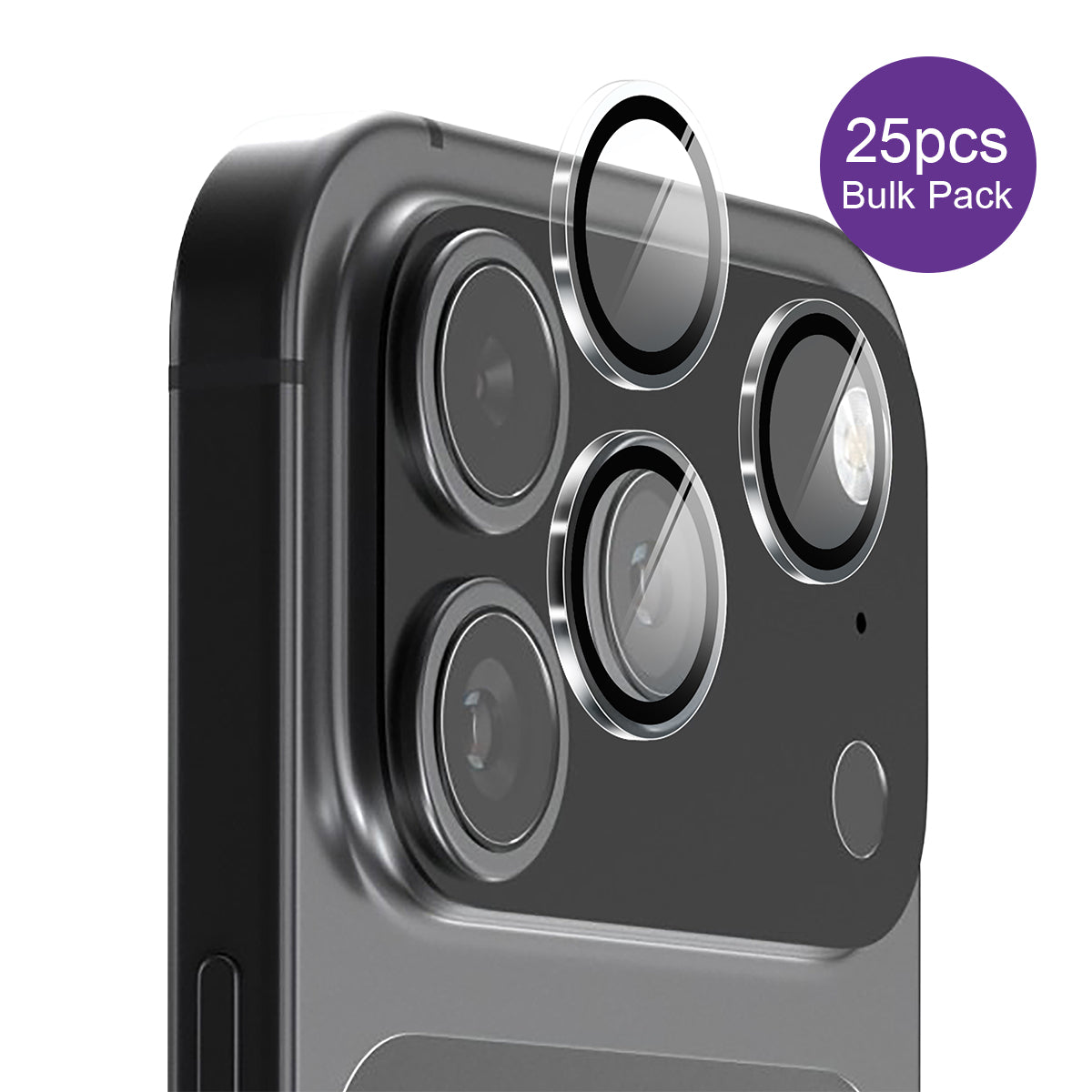 EFM Phone Camera Lens Protectors - Bulk 25-Pack EFM