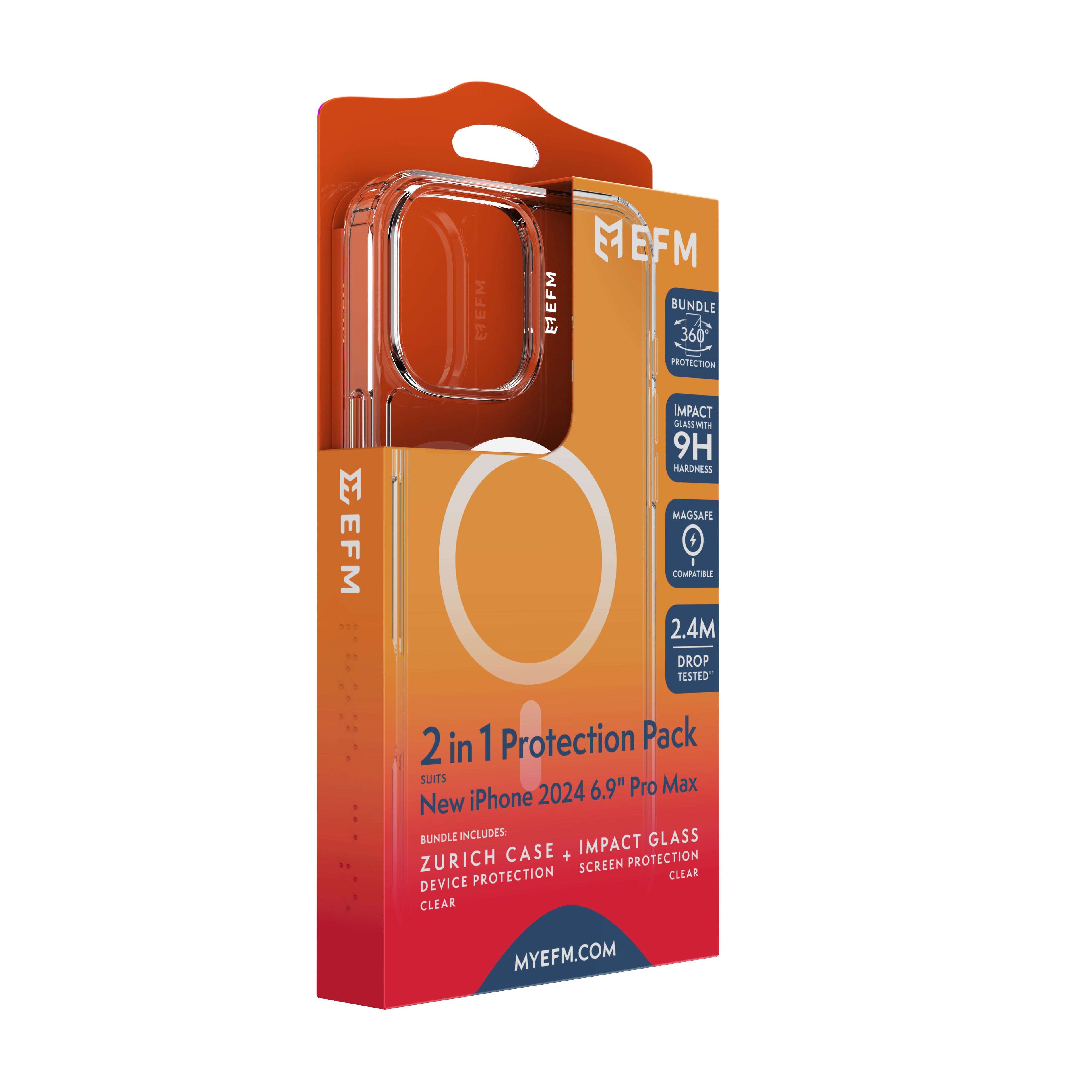 EFM Zurich MagSafe & Impact Screen Protector Bundle EFM