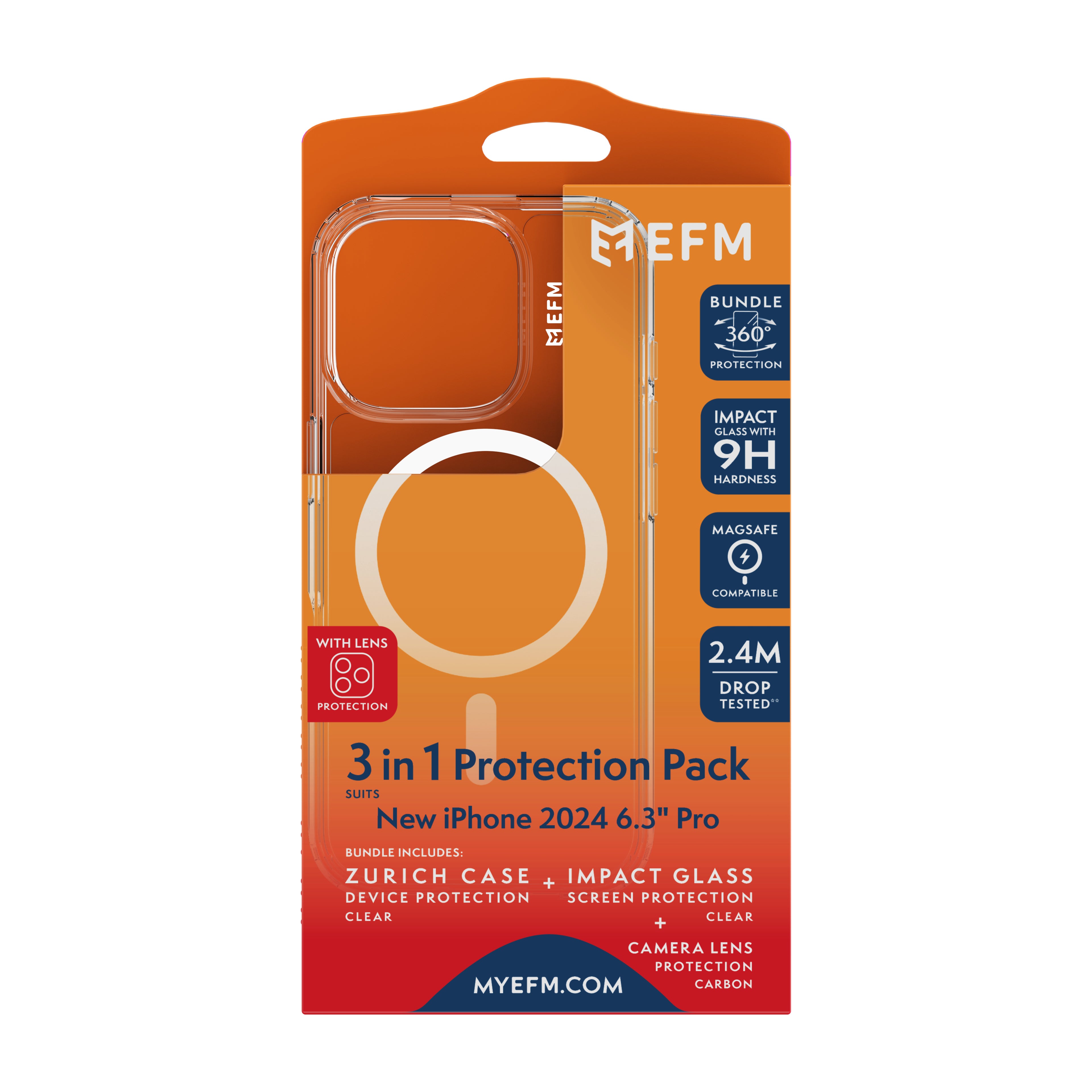 EFM Zurich MagSafe Screen & Lens Protector Bundle EFM