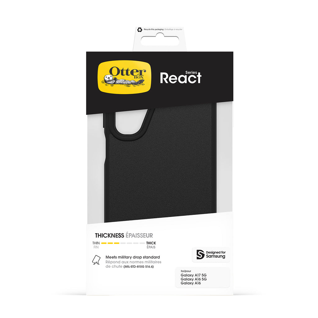 OtterBox React Case for Samsung Galaxy A17/A16 5G - Black 