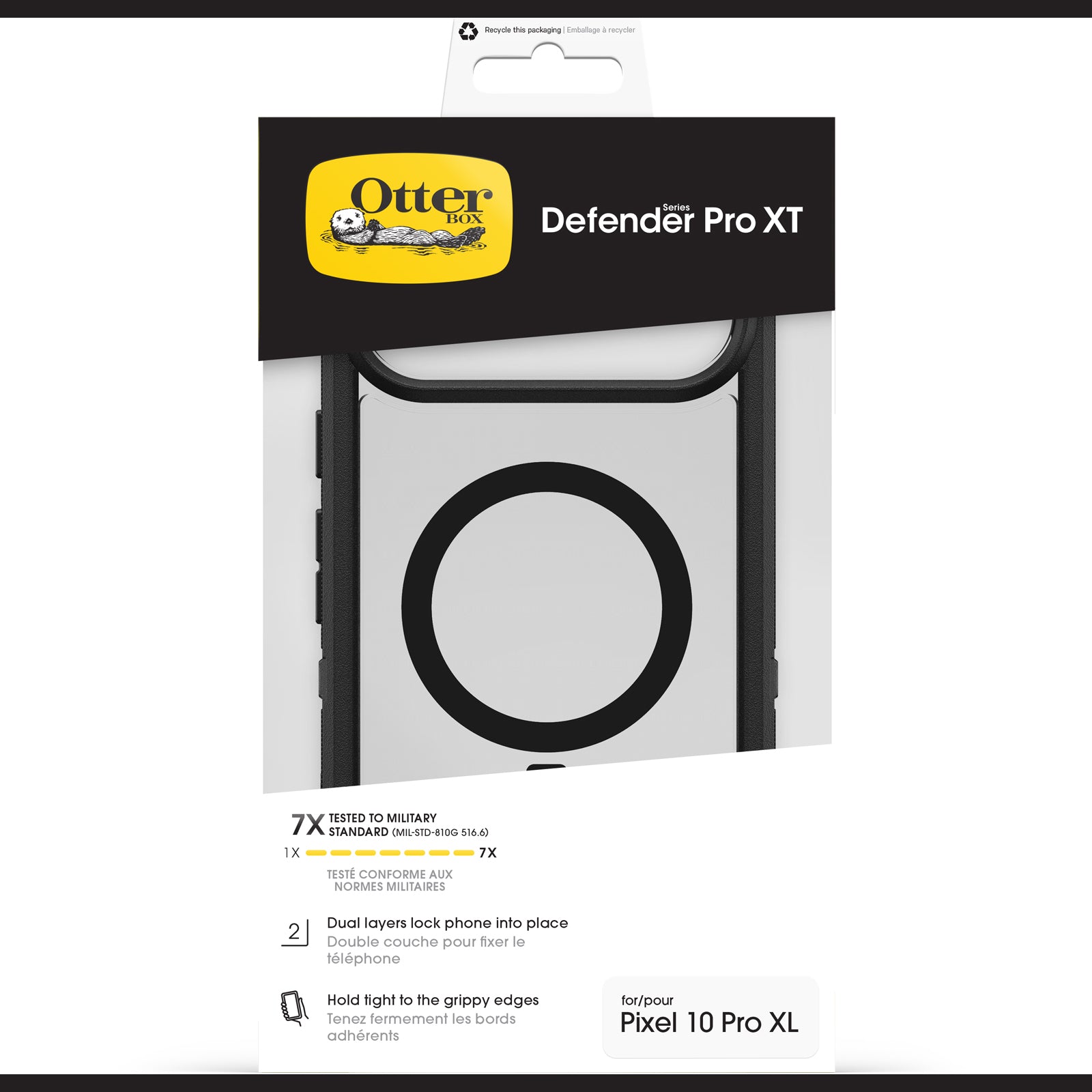 OtterBox Defender Pro XT Magnetic Case for Google Pixel 10 Pro XL - Dark Side Black 