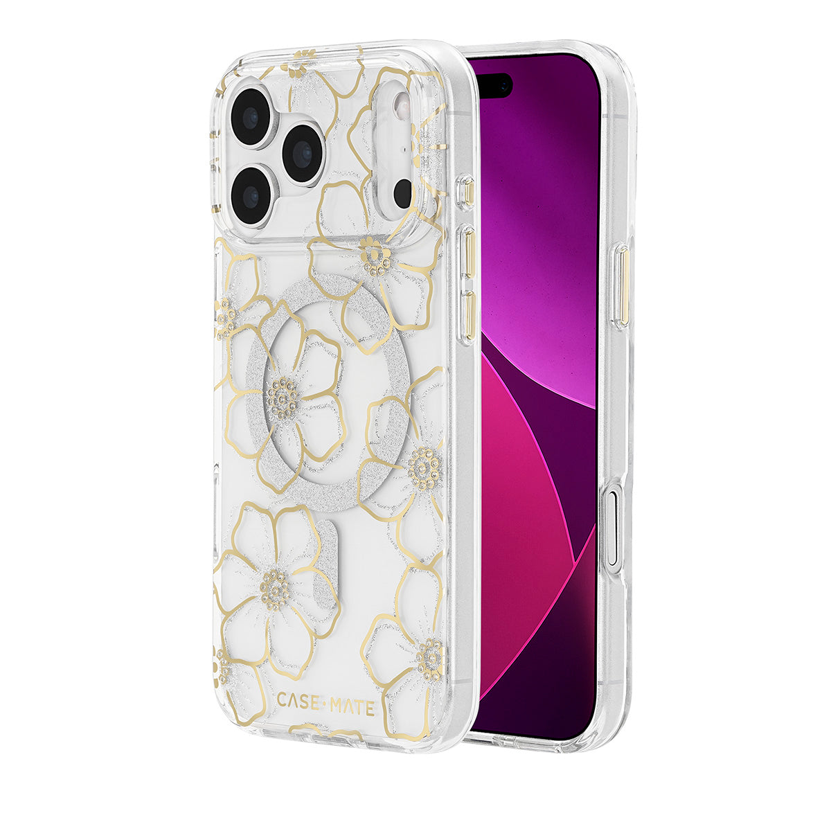 Beautiful Floral Gems MagSafe iPhone Case | 12ft Drop Protection CASE-MATE