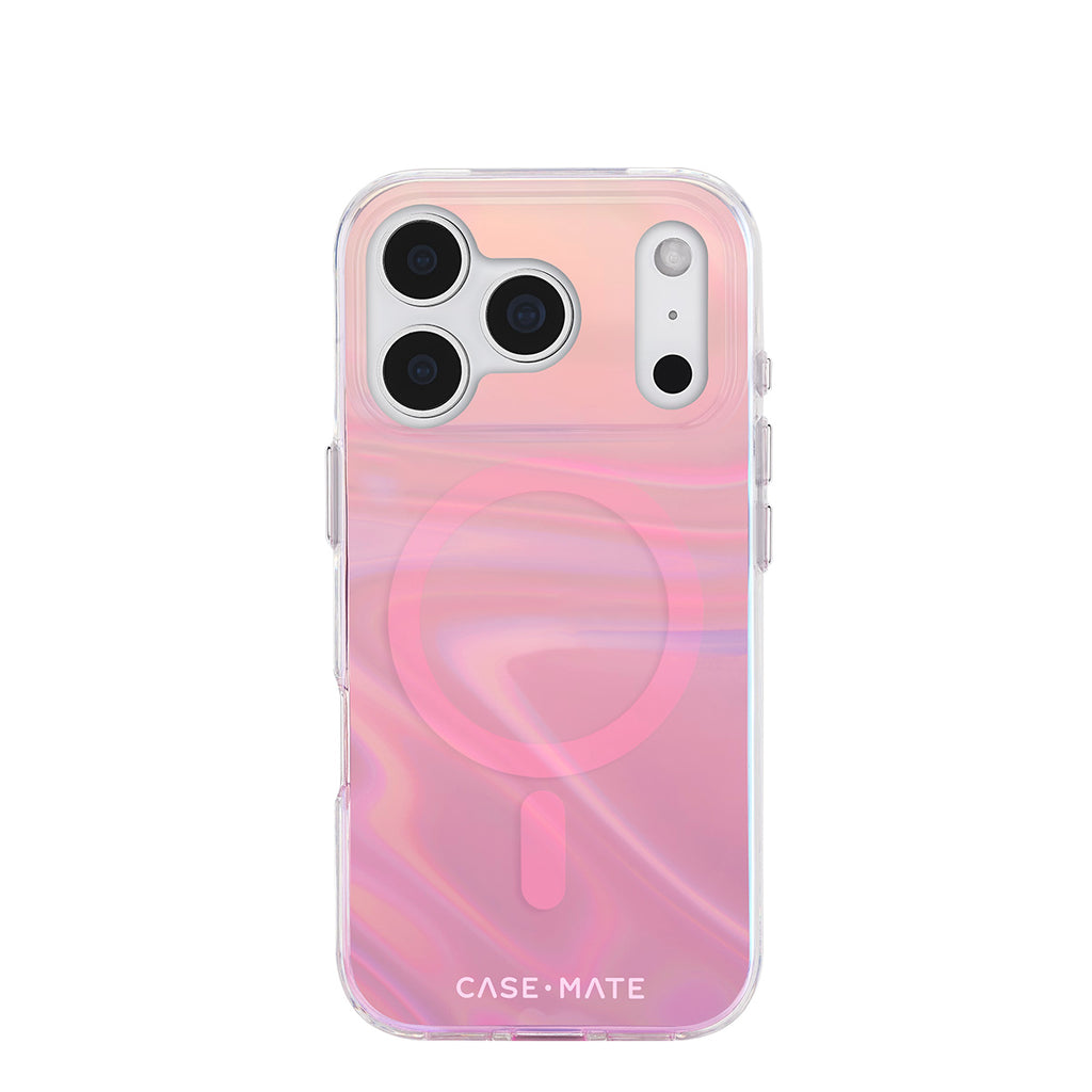 Peach Soap Bubble Iridescent MagSafe iPhone Case - 12ft Drop Protection CASE-MATE