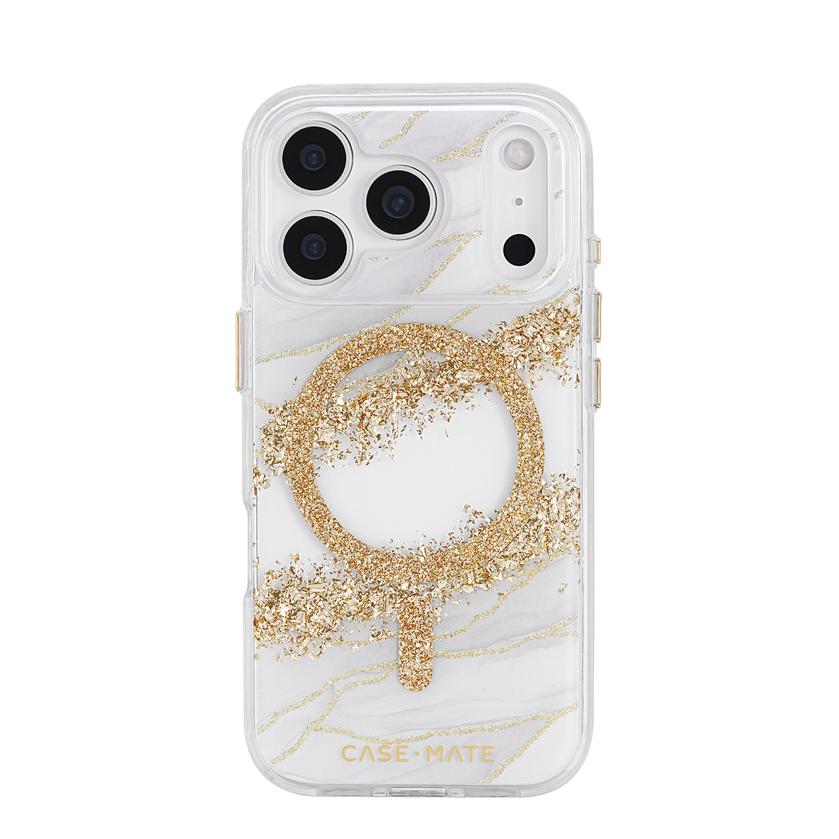 Karat Granite MagSafe iPhone Case - Gold Accents & 12ft Drop CASE-MATE