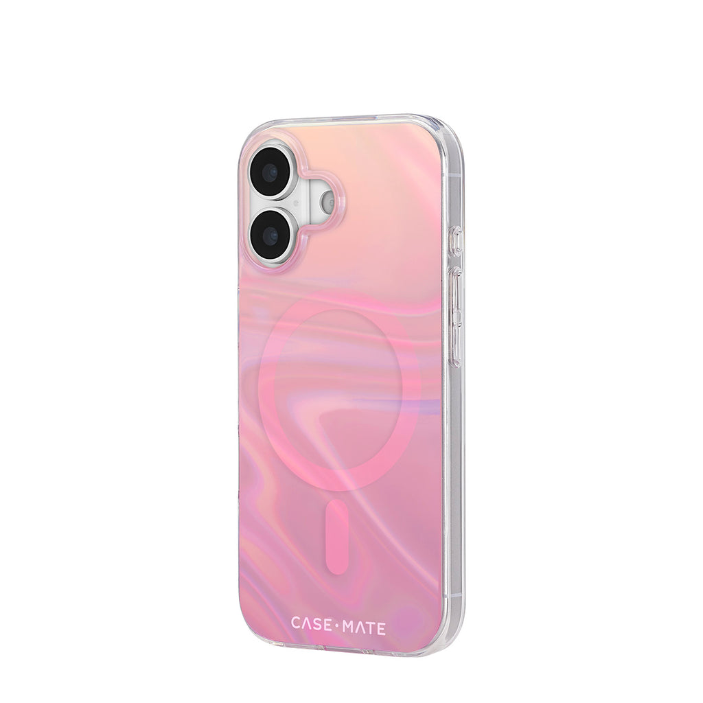 Peach Bubble Iridescent MagSafe iPhone Case - Drop Protection CASE-MATE