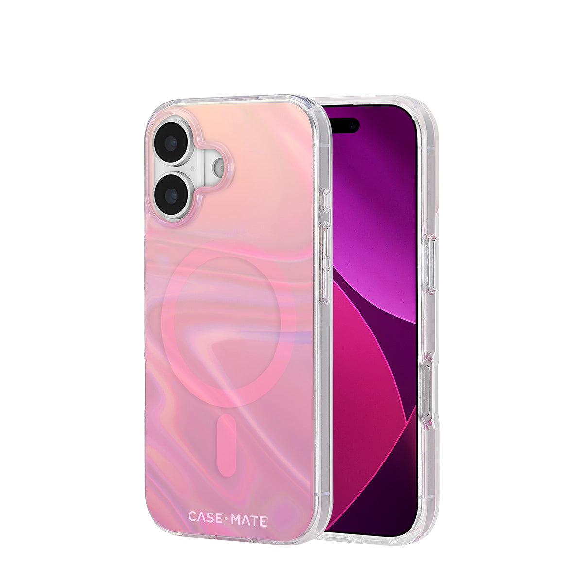 Peach Bubble Iridescent MagSafe iPhone Case - Drop Protection CASE-MATE