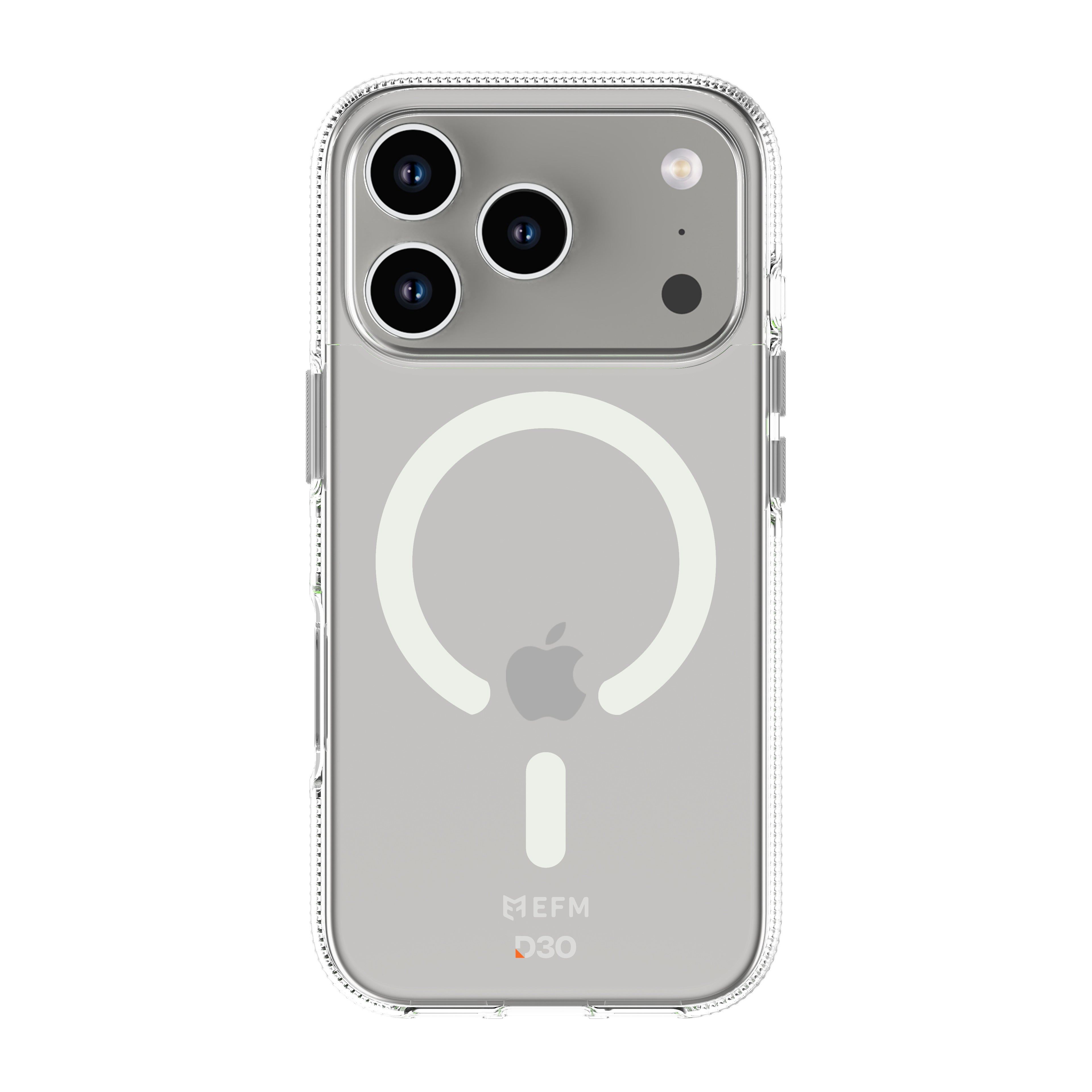 EFM iPhone 17 Pro Clear Glow-in-Dark D3O Zero Case