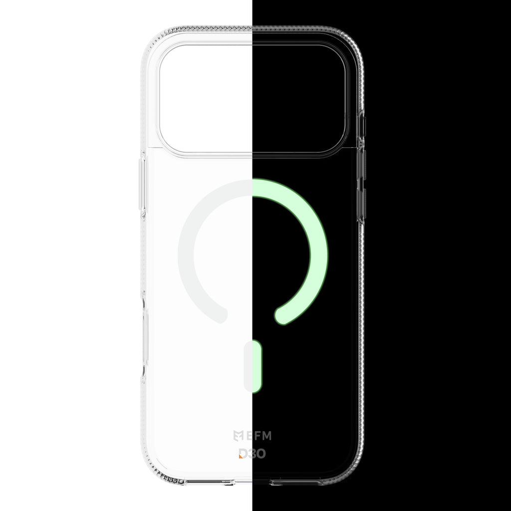 EFM Ibiza Glow Clear Case for iPhone 17 Pro Max - D3O Protection