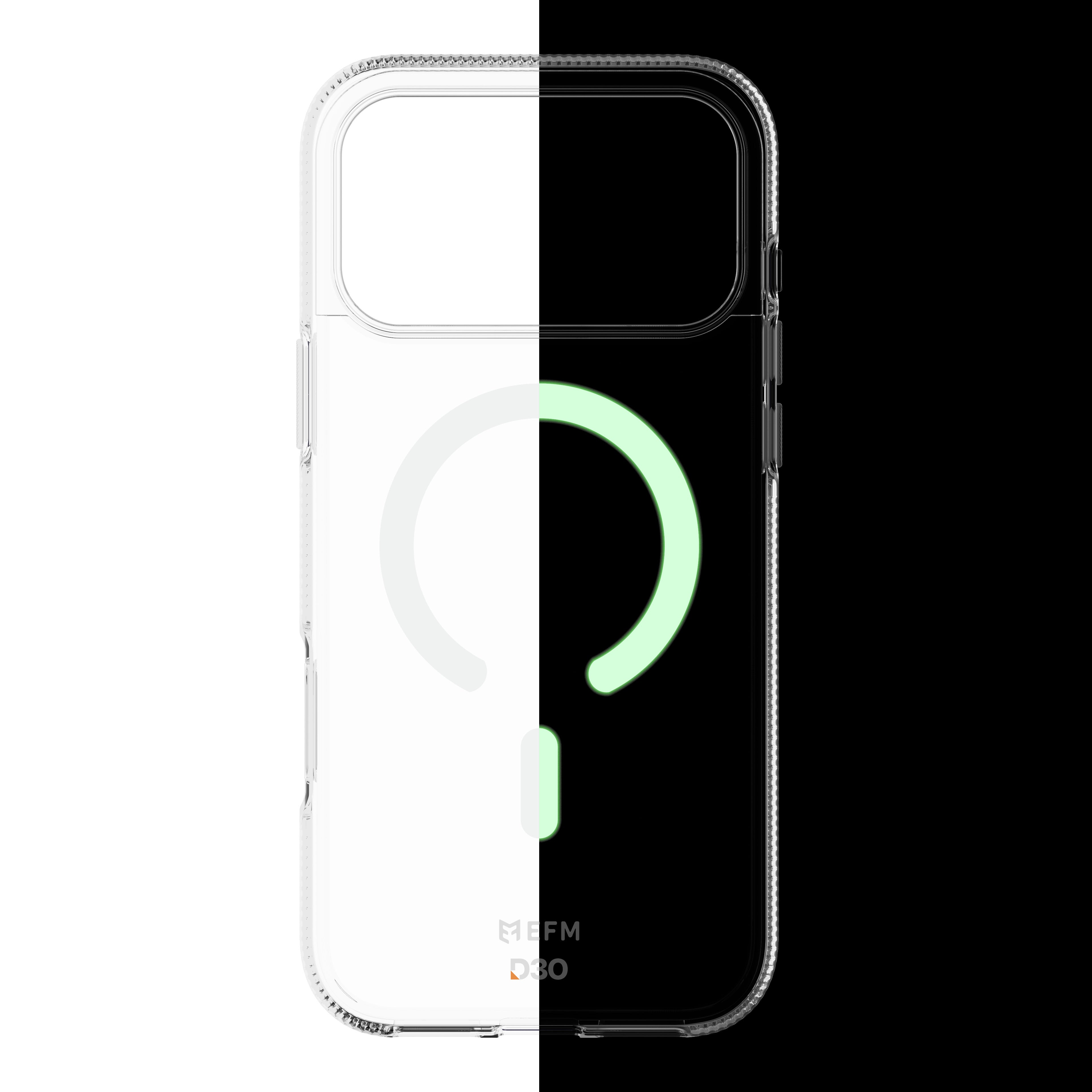 EFM Ibiza Glow Clear Case for iPhone 17 Pro Max - D3O Protection