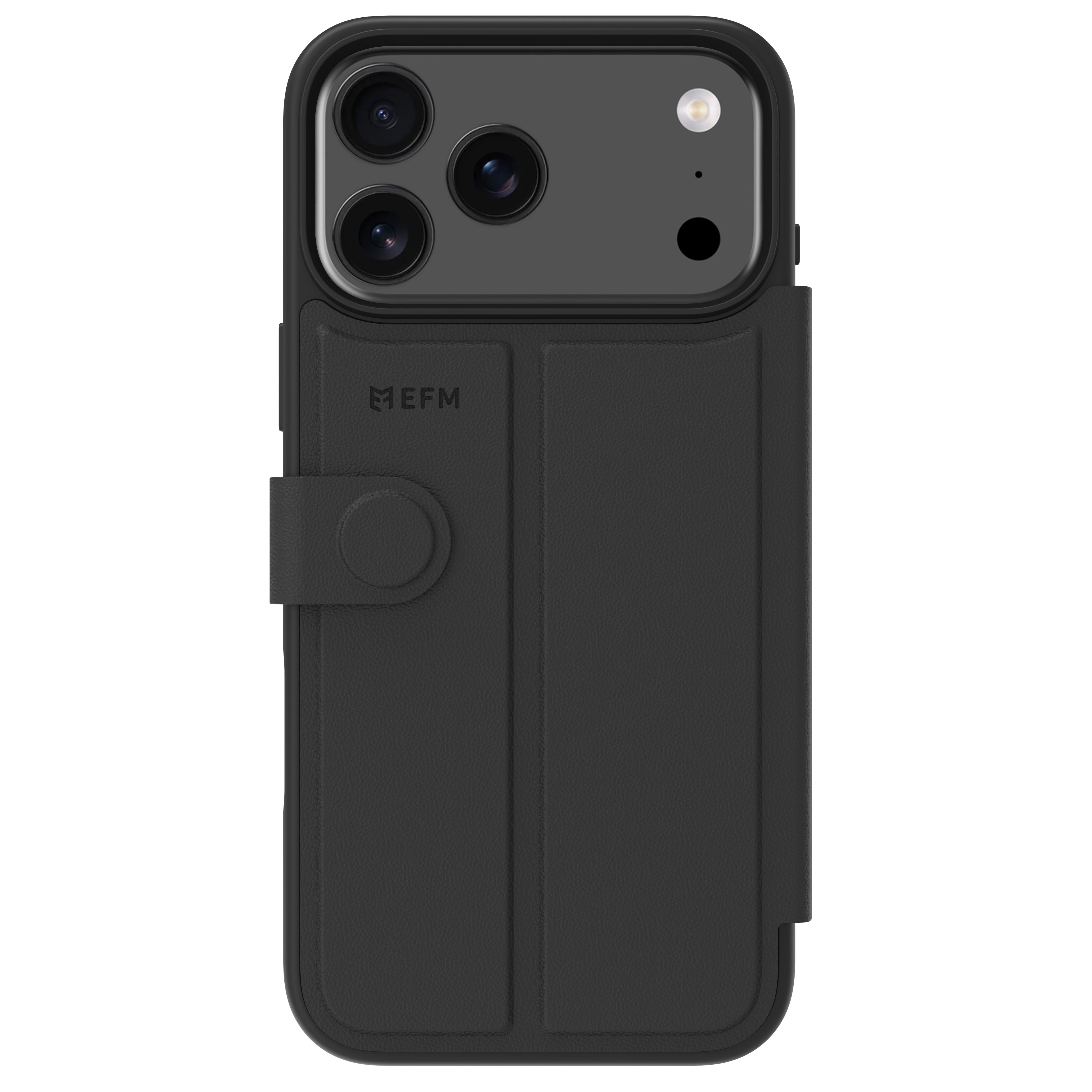 EFM Venice Wallet Case for iPhone 17 Pro Max - Black