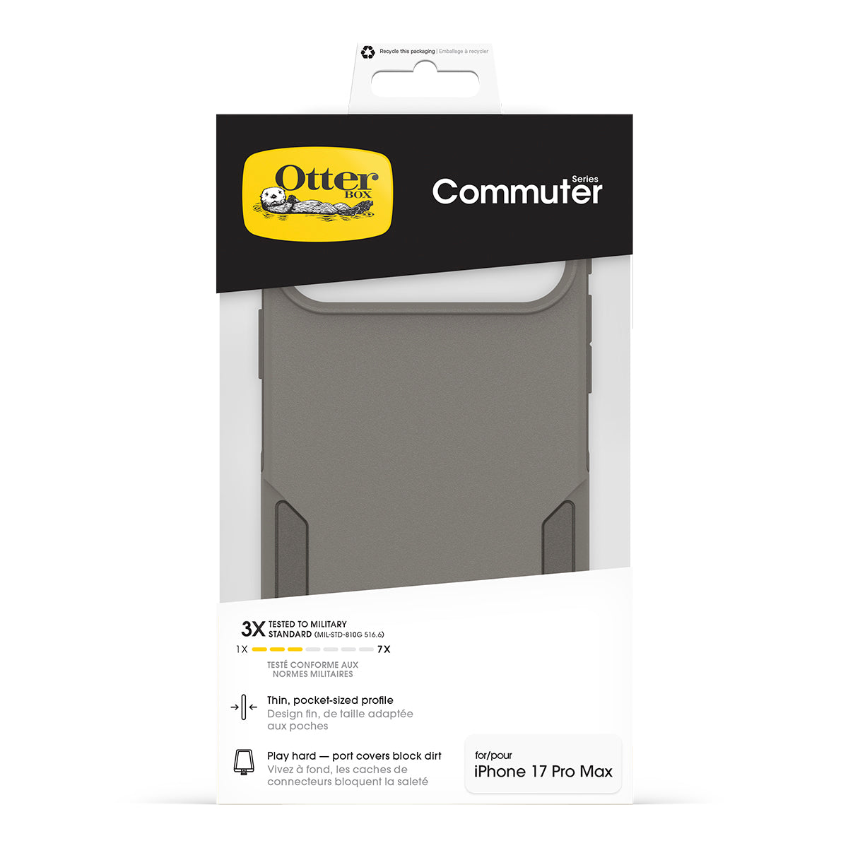 OtterBox Commuter Case for iPhone 2026 Pro Max with Camera Control - Grey 