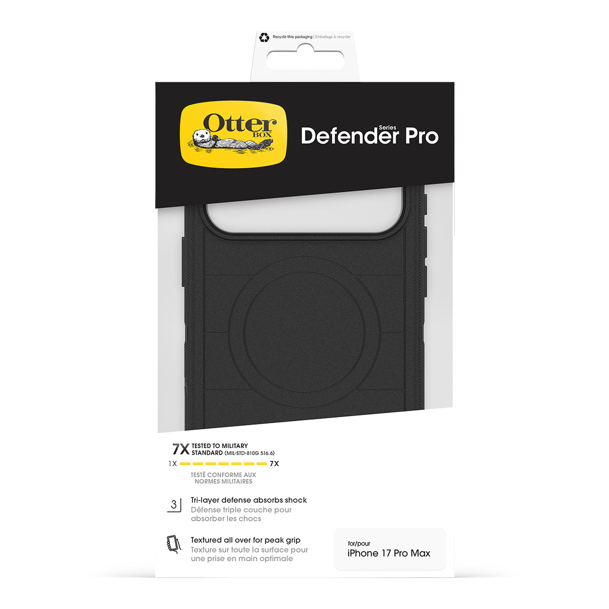 OtterBox Defender Pro Case w/ Camera Control for iPhone 17 Pro Max - Black 