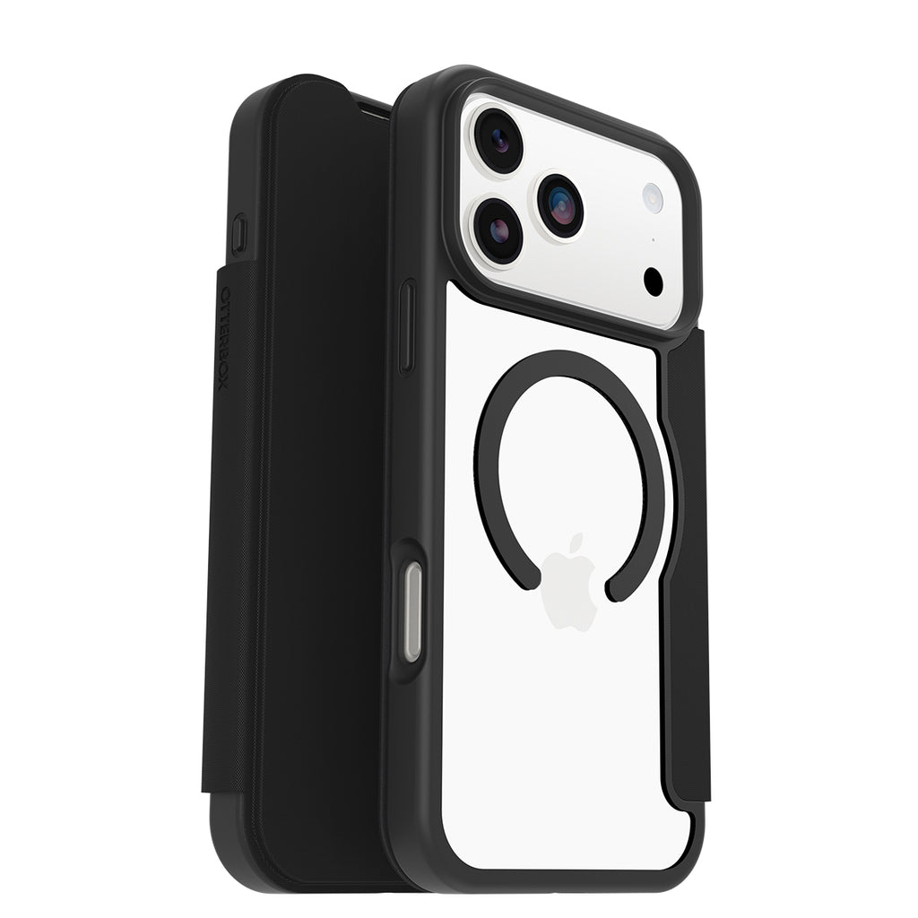 OtterBox React Folio MagSafe Case | iPhone 17 Pro Max - Black Crystal 