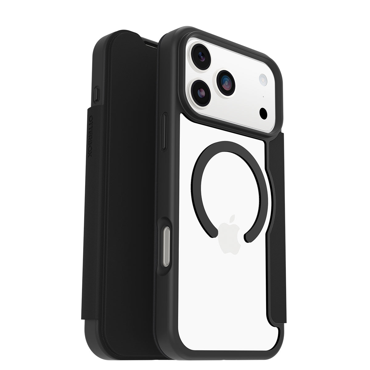 OtterBox React Folio MagSafe Case | iPhone 17 Pro Max - Black Crystal 
