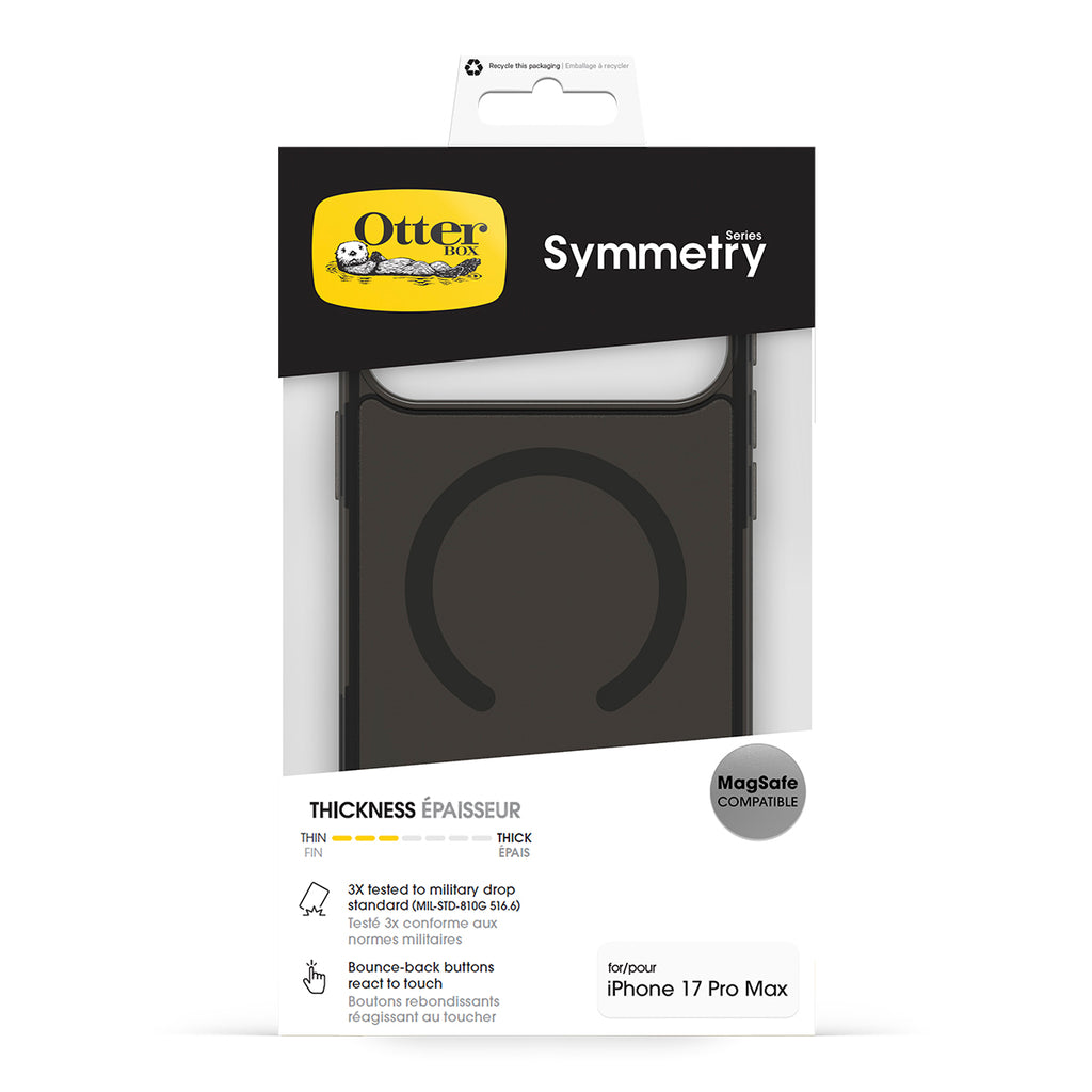 OtterBox Symmetry MagSafe Case with Camera Control - For iPhone 17 Pro Max - Black 