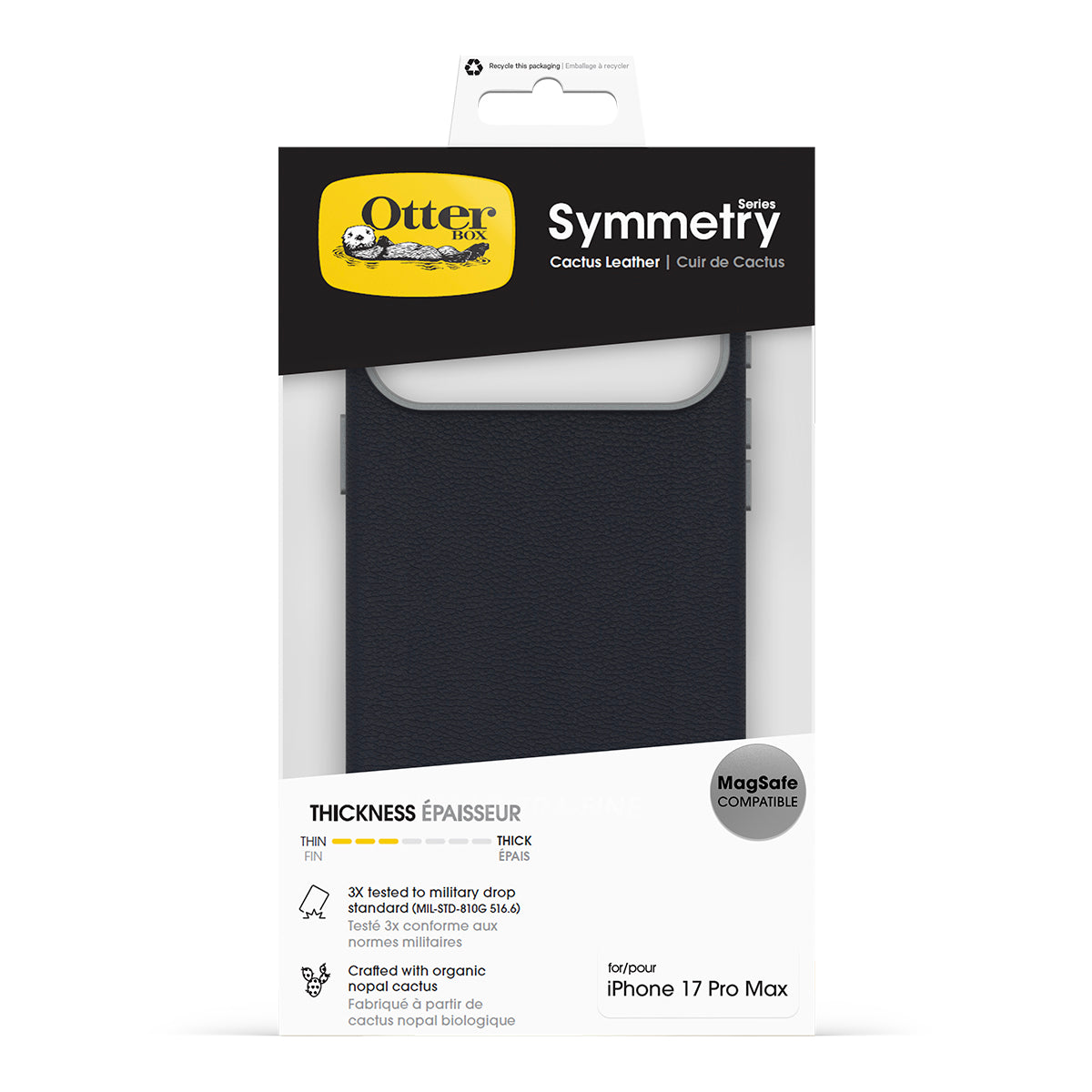 OtterBox Symmetry MagSafe Cactus Leather Case w/ Camera Control for iPhone 17 Pro Max 
