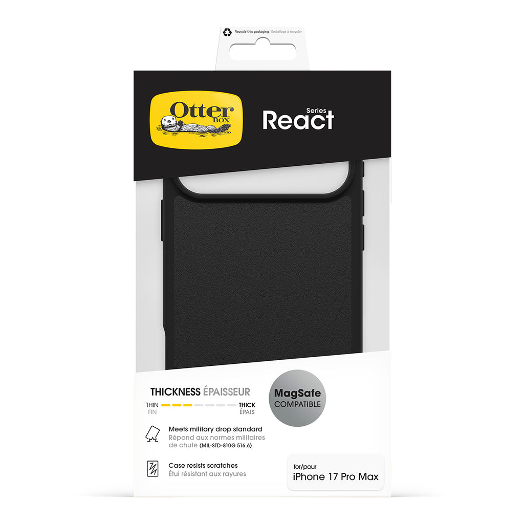 OtterBox React MagSafe Case for iPhone 2026 Pro Max - Black 