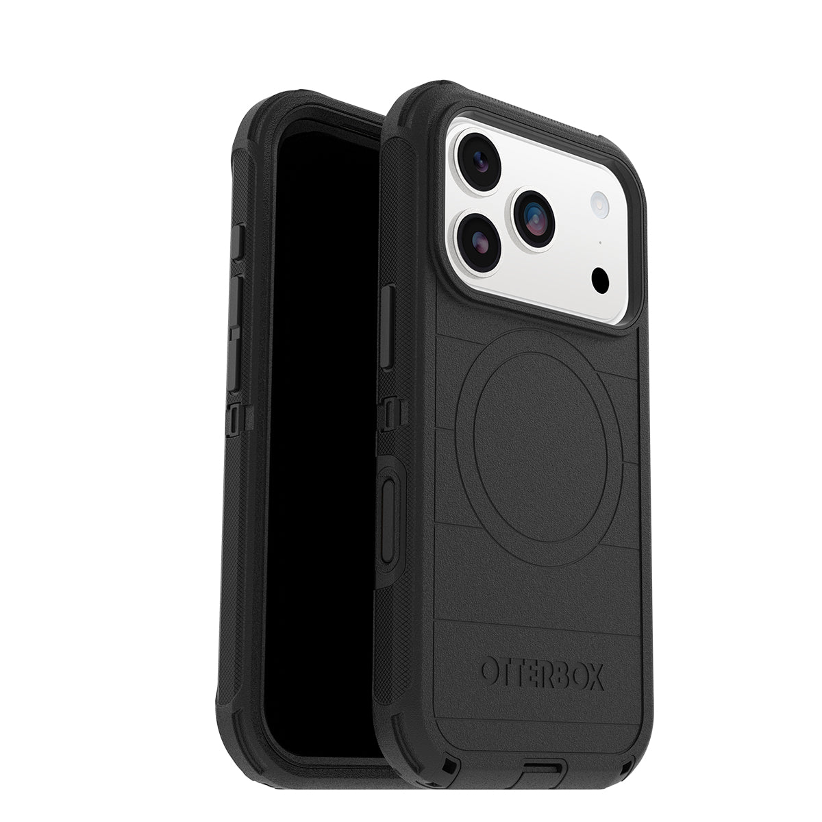 OtterBox Defender Pro Black Case for iPhone 17 Pro with Camera Control 
