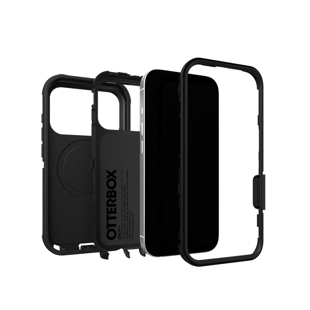 OtterBox Defender Pro Black Case for iPhone 17 Pro with Camera Control 
