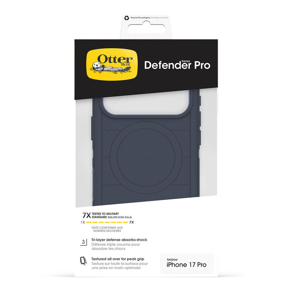 OtterBox Defender Pro iPhone 17 Pro Case - Camera Control, Riverside Blue 