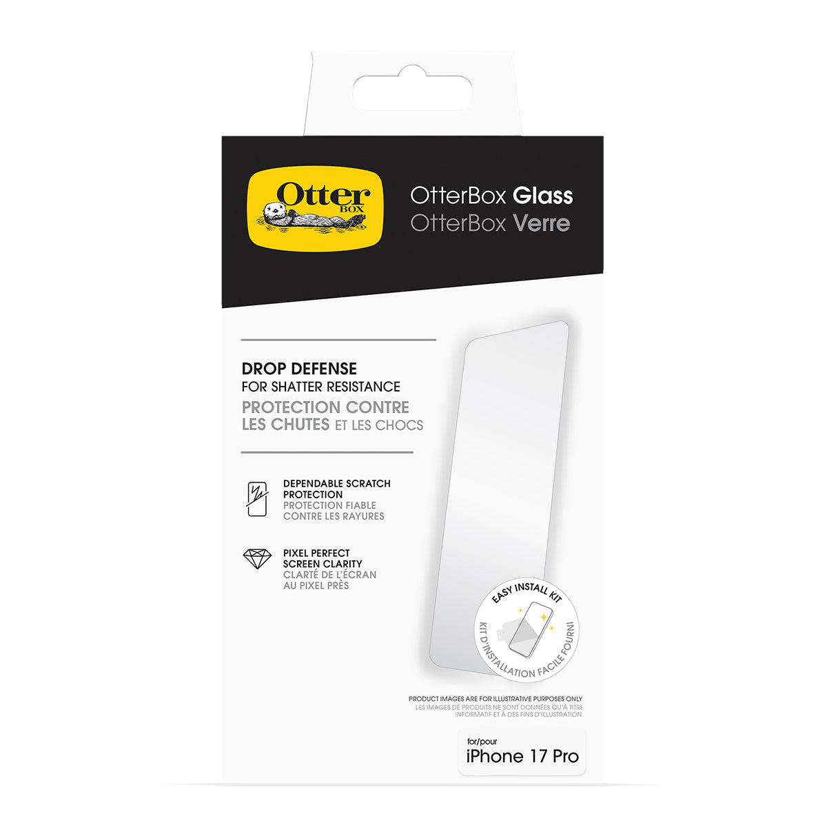 OtterBox Glass Screen Protector for iPhone 17 Pro 