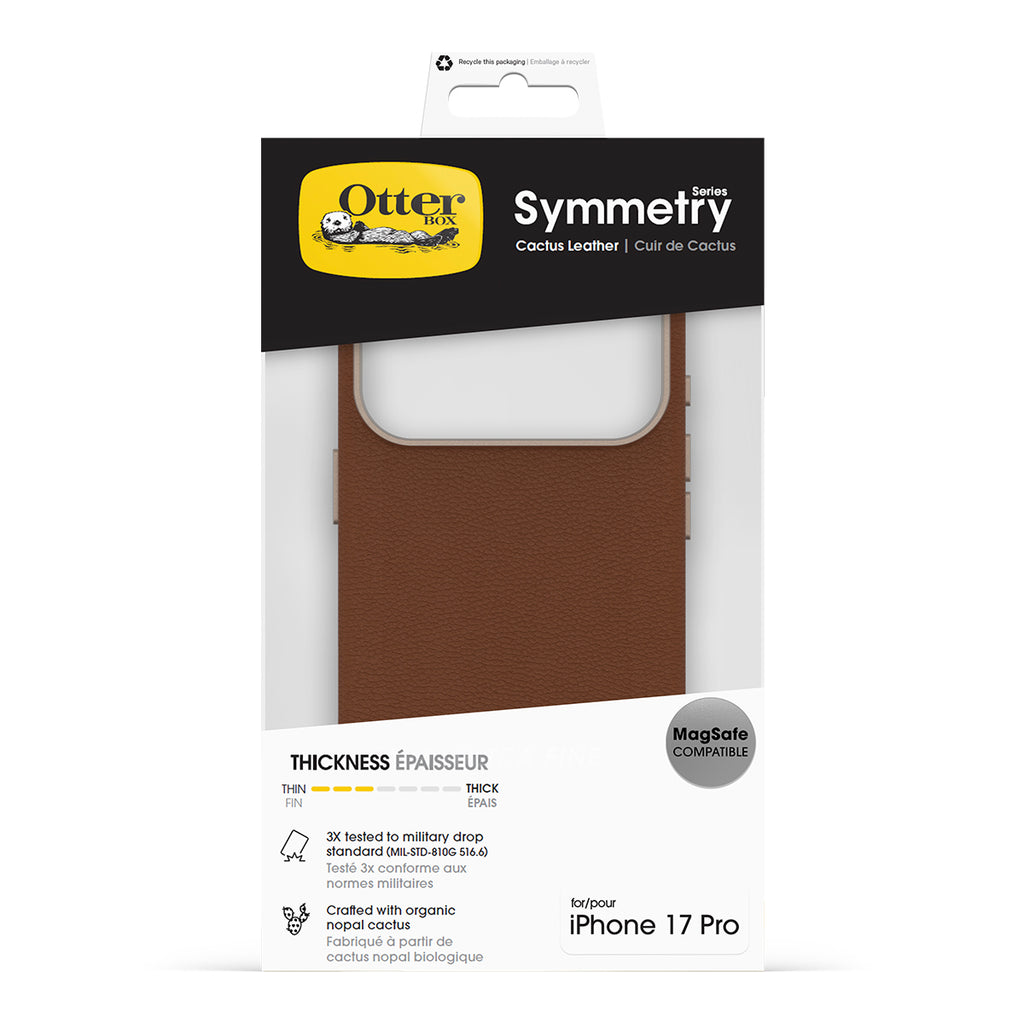OtterBox Symmetry Cactus Leather MagSafe Case with Camera Control for iPhone 2026 Pro 