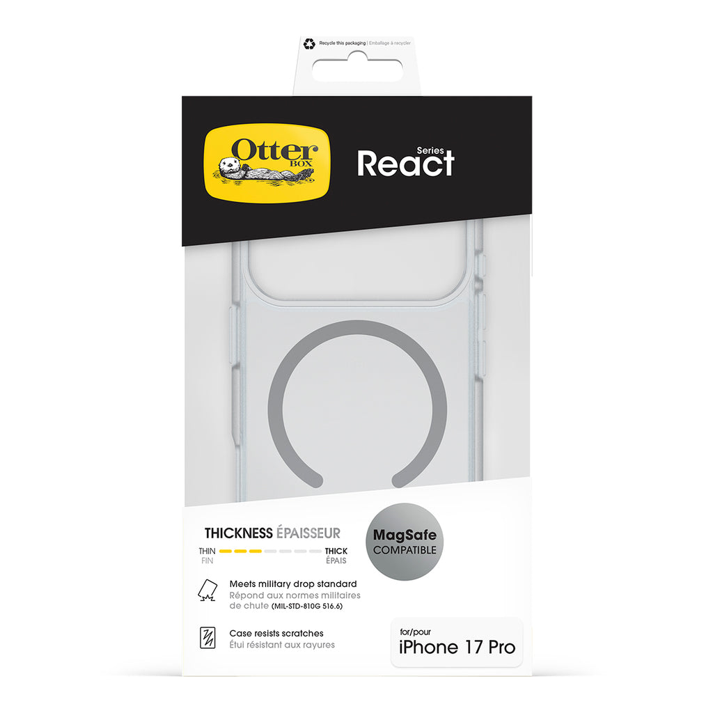OtterBox React Clear MagSafe Case for iPhone 17 Pro 